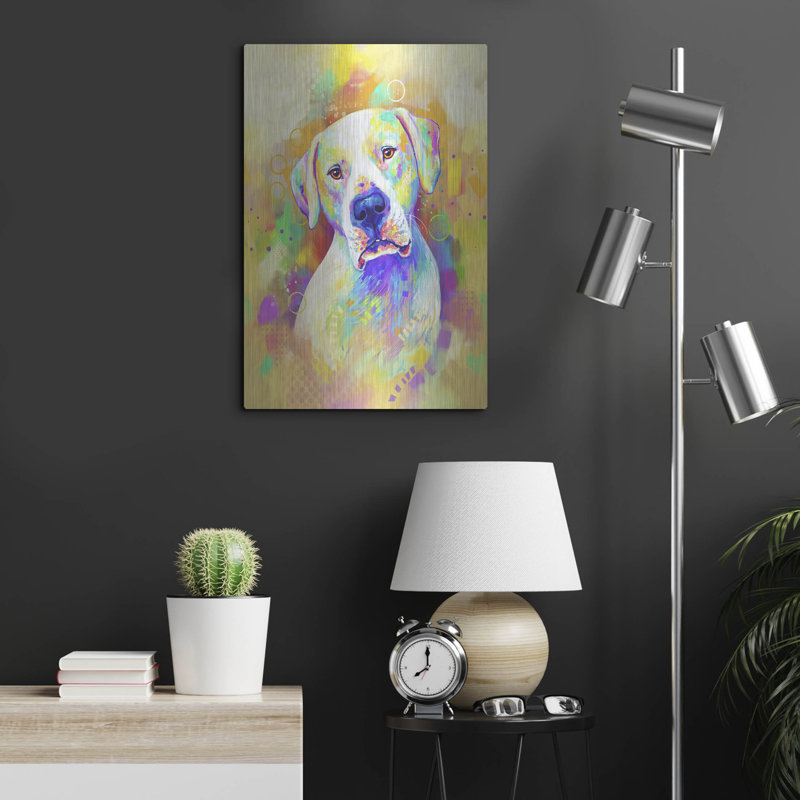 "Pop Art Dogo Argentino" par Furbaby Affiliates, H 24 po x l 16 po