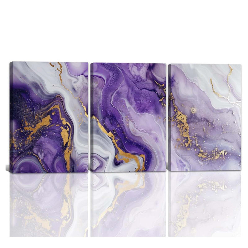 3 Piece Wrapped Canvas Print, 40 cm H x 30 cm W