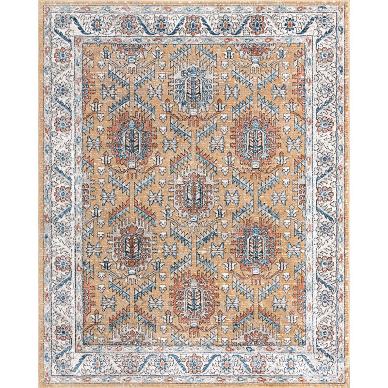 Oriental Indoor Rug, Rectangle 7'10" x 10'