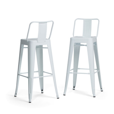 Tabouret 30 "en métal (ensemble de 2)