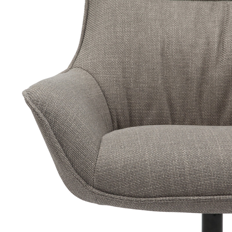 Sessel Upholstered Swivel Accent Chair, Light Grey