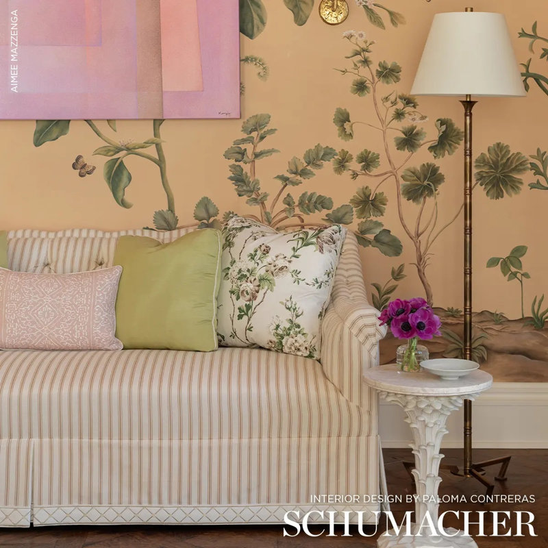 Marquet Ticking Stripe Fabric, Sand