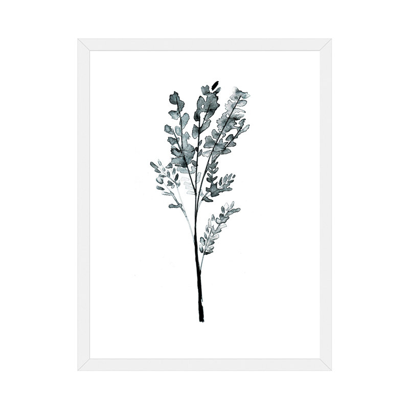 « herb » par albina bratcheva print, Papier avec cadre blanc, H 32 po x l 24 po x P 1 po