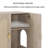 Modern Litter Box Enclosure Furniture with Adjustable Shelf and Storage-1022464845-1029349571