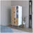 White and Macadamia 2-Drawer Tall Dresser