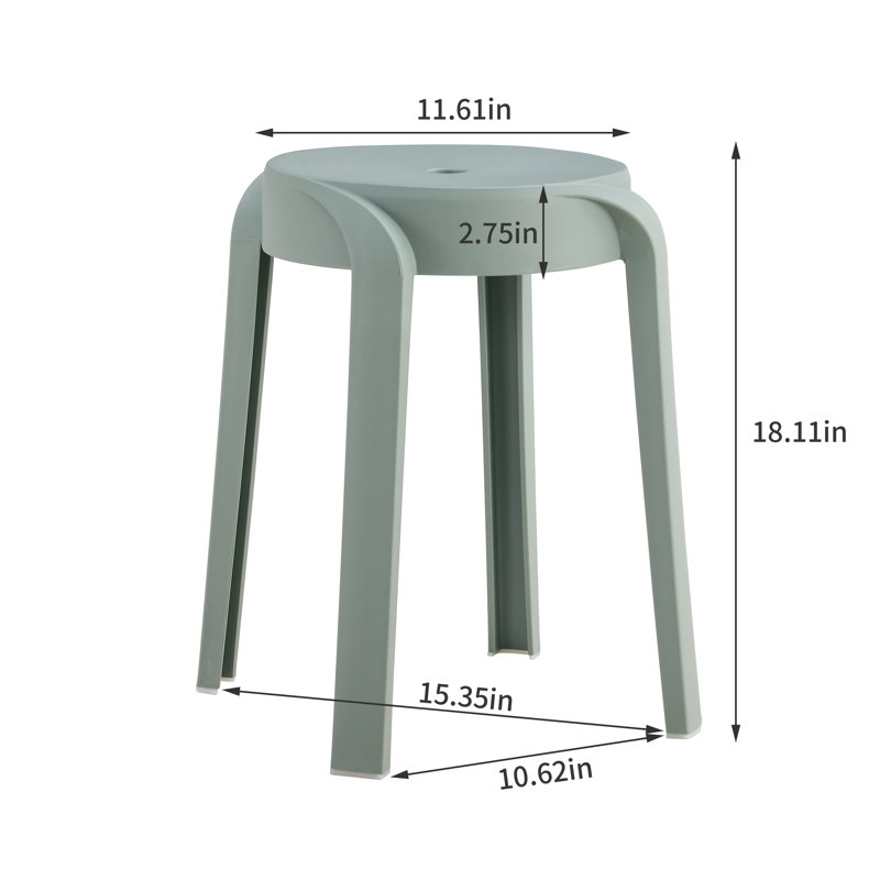 Tabourets de classe empilables Tabourets en plastique Tabourets gigognes Tabourets décoratifs Chaises, Gris