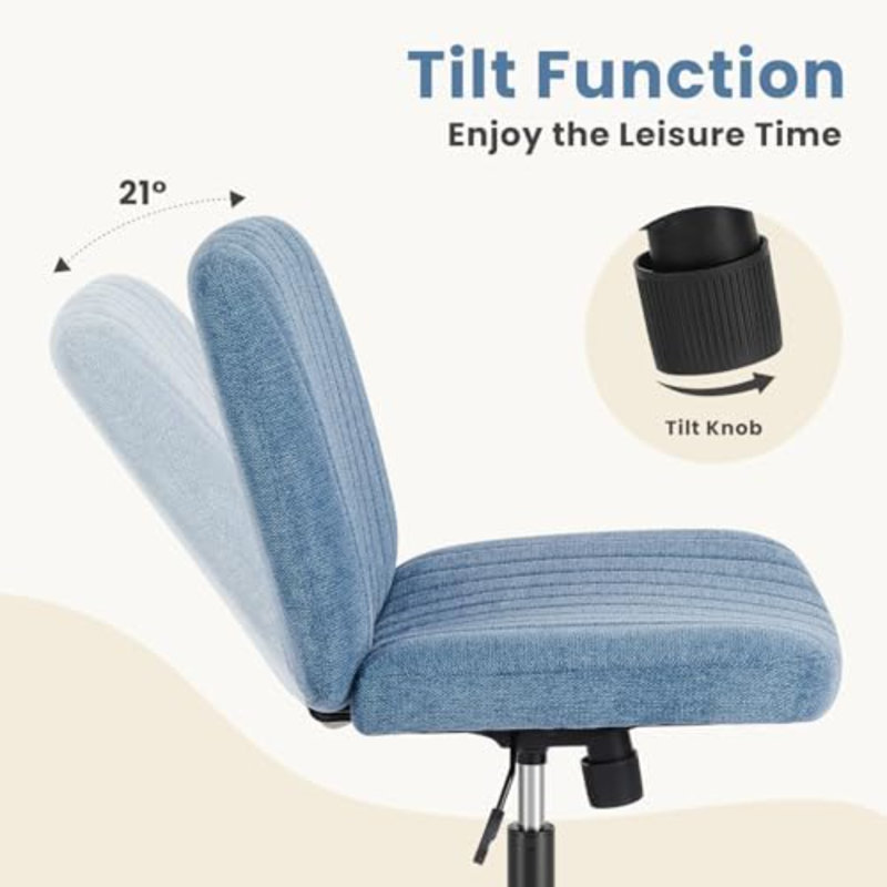 Fauteuil de bureau Criss, Bleu