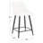 Hallberg Upholstered Counter Stool with Metal Frame-1563449099