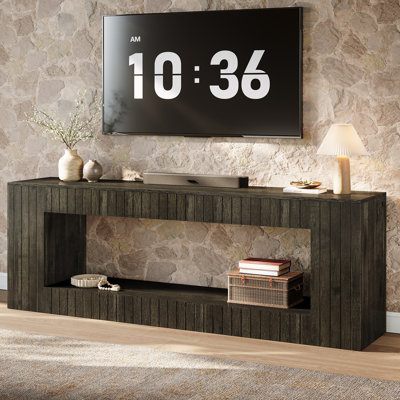 63" Tv Stand For Up To 70" Tvs, 2-tier Wooden Entertainment Center by 17 Stories