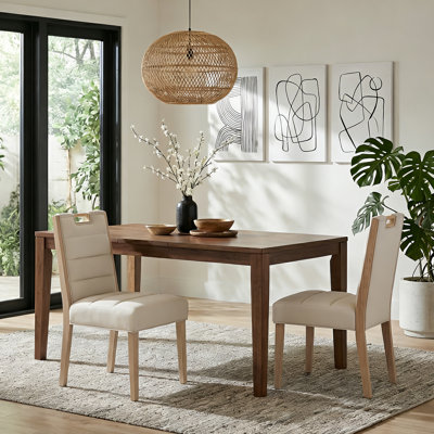 Chaises de salle à manger rembourrées Vertex Mid-Century