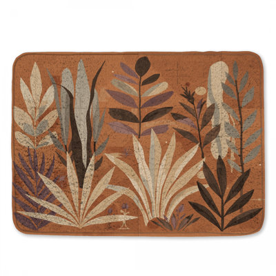 Tapis de bain Abstract Botanical Illustration