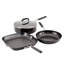 KitchenAid Hard Anodized Nonstick Cookware Pots and Pans Set, 4 Piece, Onyx Black