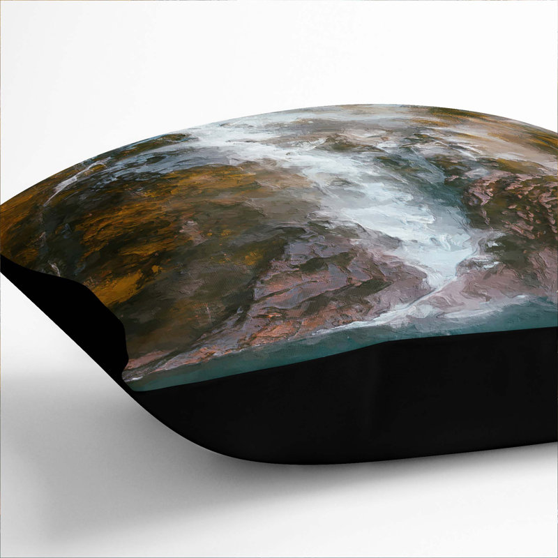 Square Cushion, 55cm H x 55cm W x 20cm D, Black