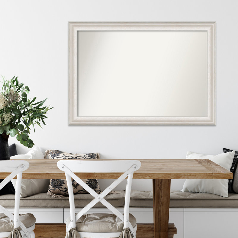 Miroir d'appoint Zenius, 28 po x 40 po, Rectangle, gris