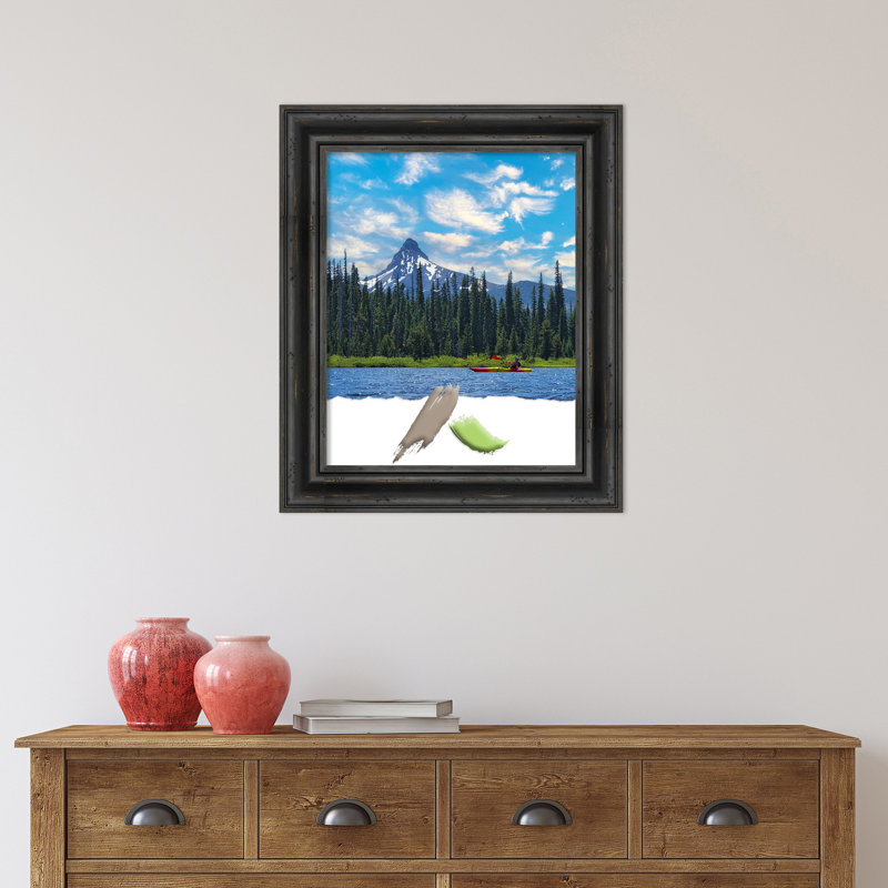 Bikari Wood Picture Frame, Black, 16" W x 20" H