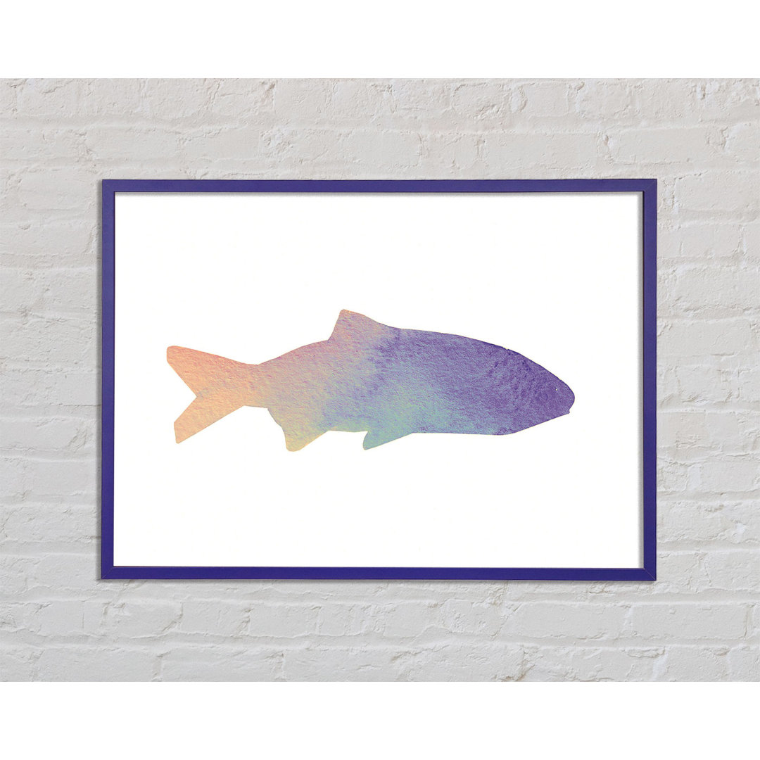 Gerahmtes Leinwandbild Rainbow Fish Framed Print