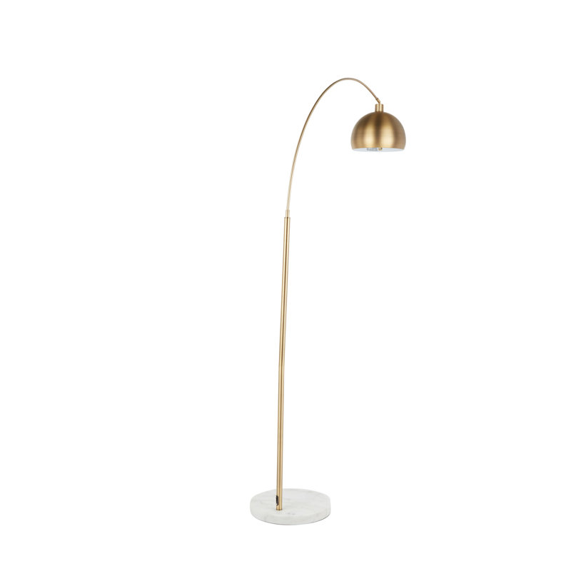 Lampe sur pied March, Marbre blanc /Or