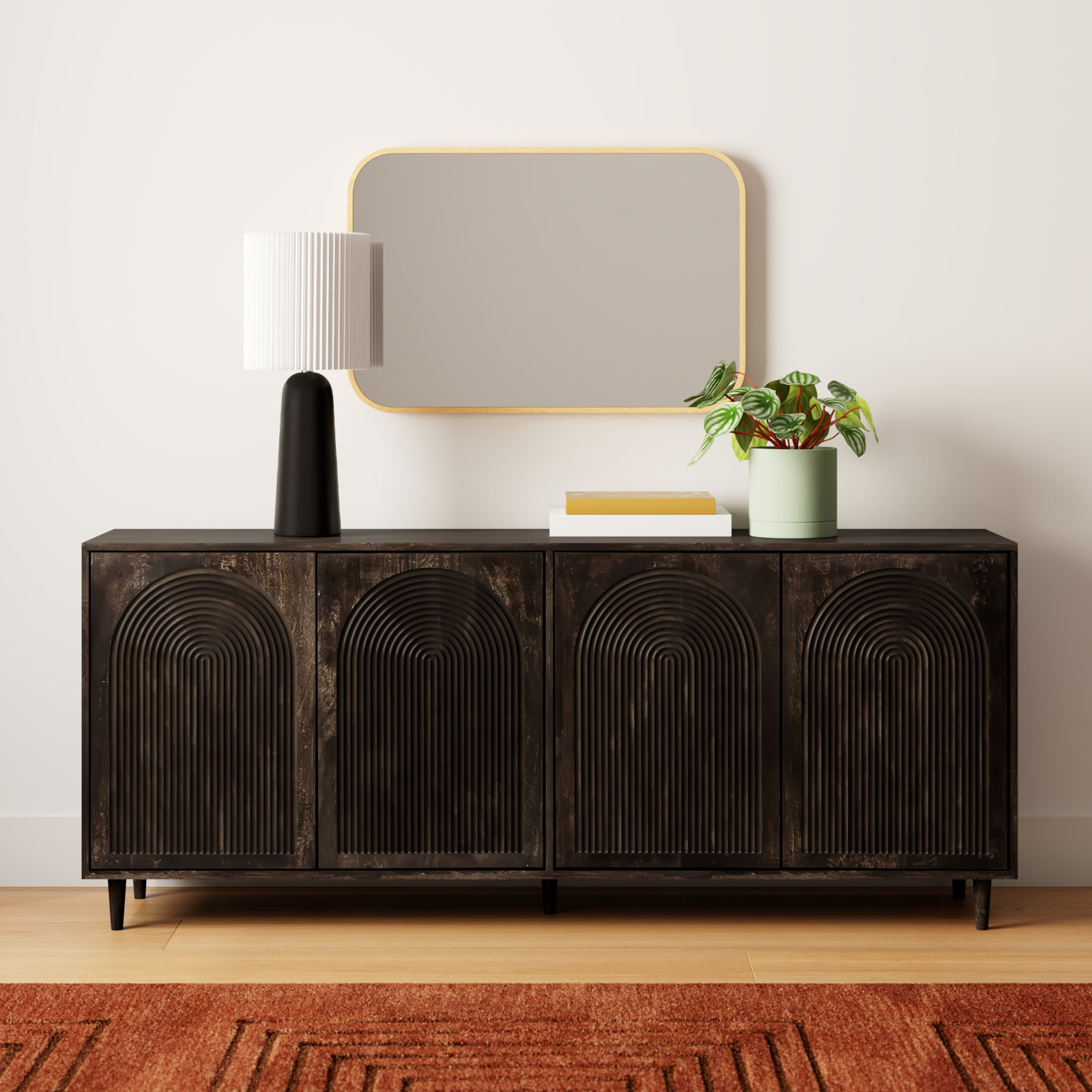 Claudia Mango Sideboard, Dark Brown