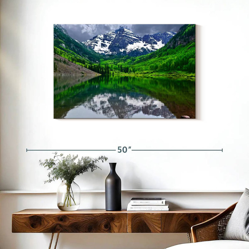 Alvord Maroon Bells Lake, paysage, H 24 po x l 36 po