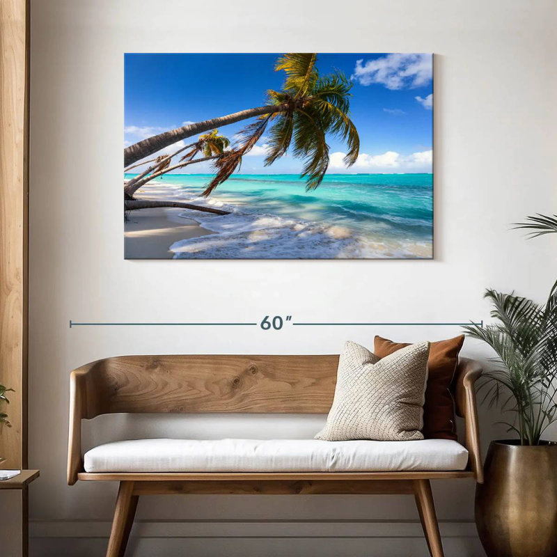 Palmiers de l'île Gillard Anguilla, H 30 po x l 45 po