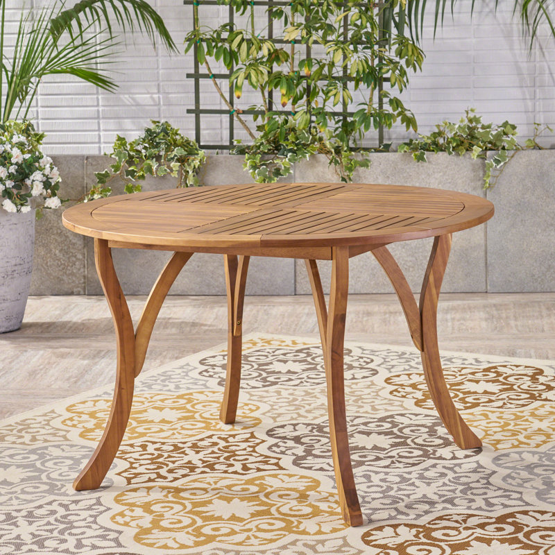 Table d'appoint, Teck