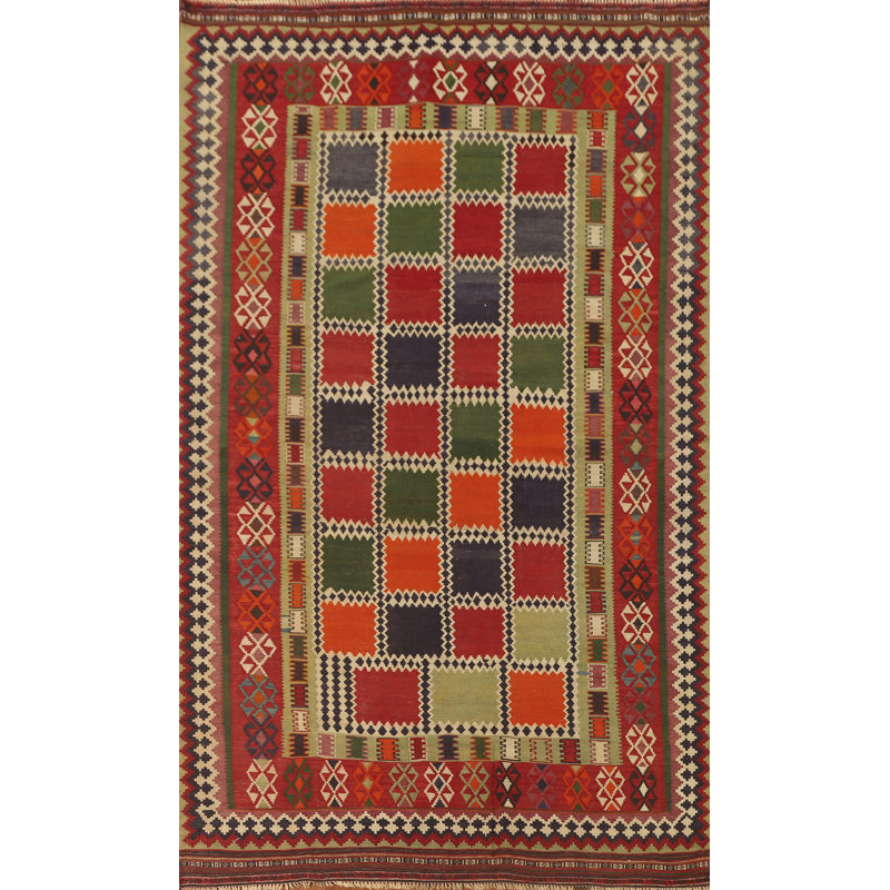 Tapis kilim à teinture végétale 6 x 9