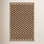 Azle Brown Beige Hand-Woven Checkered Wool Rug