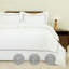 MHG Living Duvet Cover Set Kensington Grey Baratta Stitch Design Cotton Bedding - Includes 2 Pillowcases-122257778