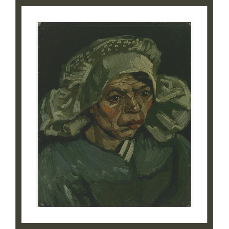 Tête de femme par Vincent van Gogh, impression giclée encadrée, H 38,78 po x l 33,5 po