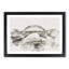 Tyne Bridge Linking Newcastle Watercolour - Picture Frame Graphic Art-56881950-56881951