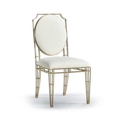 Chaise d'appoint en tissu XO en blanc