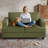 63" 2-Seater Upholstered Square Arm Sofa-1634482928