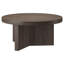 Table basse de 32 po de largeur avec base cannelée - Centre scandinave en bois aggloméré brun aulne pour le salon | Holm-693391165-715092811