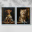 ANIMALS Series CXC - reproduction encadrée de qualité supérieure - prête à être accrochée - aucun clou requis - aucun clou requis-1957397913-1957397926