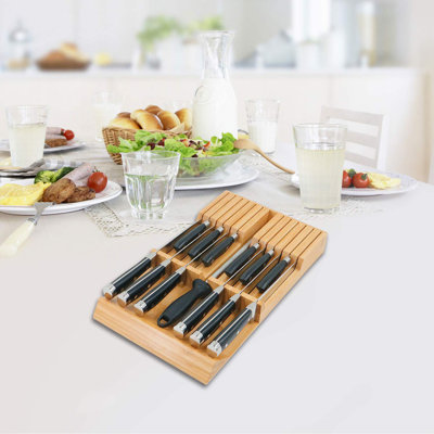 TAKKUI 12 Slot Drawer Knife Block