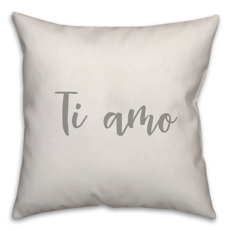  Coussin Ti Amo, Blanc, Housse de coussin et insert