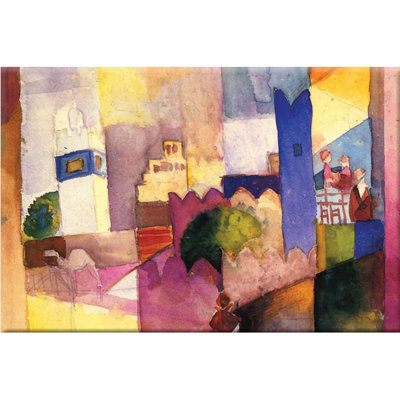 « kairouan », reproduction de peinture à l’aquarelle