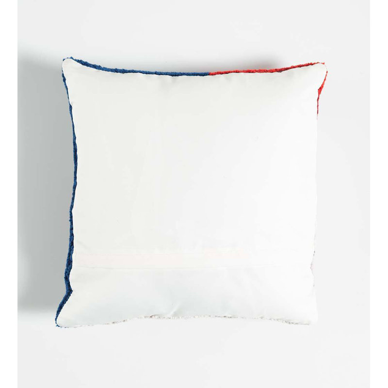 Housse et insert de coussin carré en laine mélangée