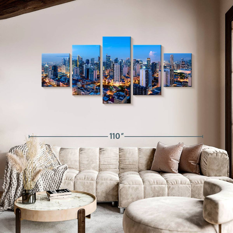 Makati Business District, 42" H x 92" W
