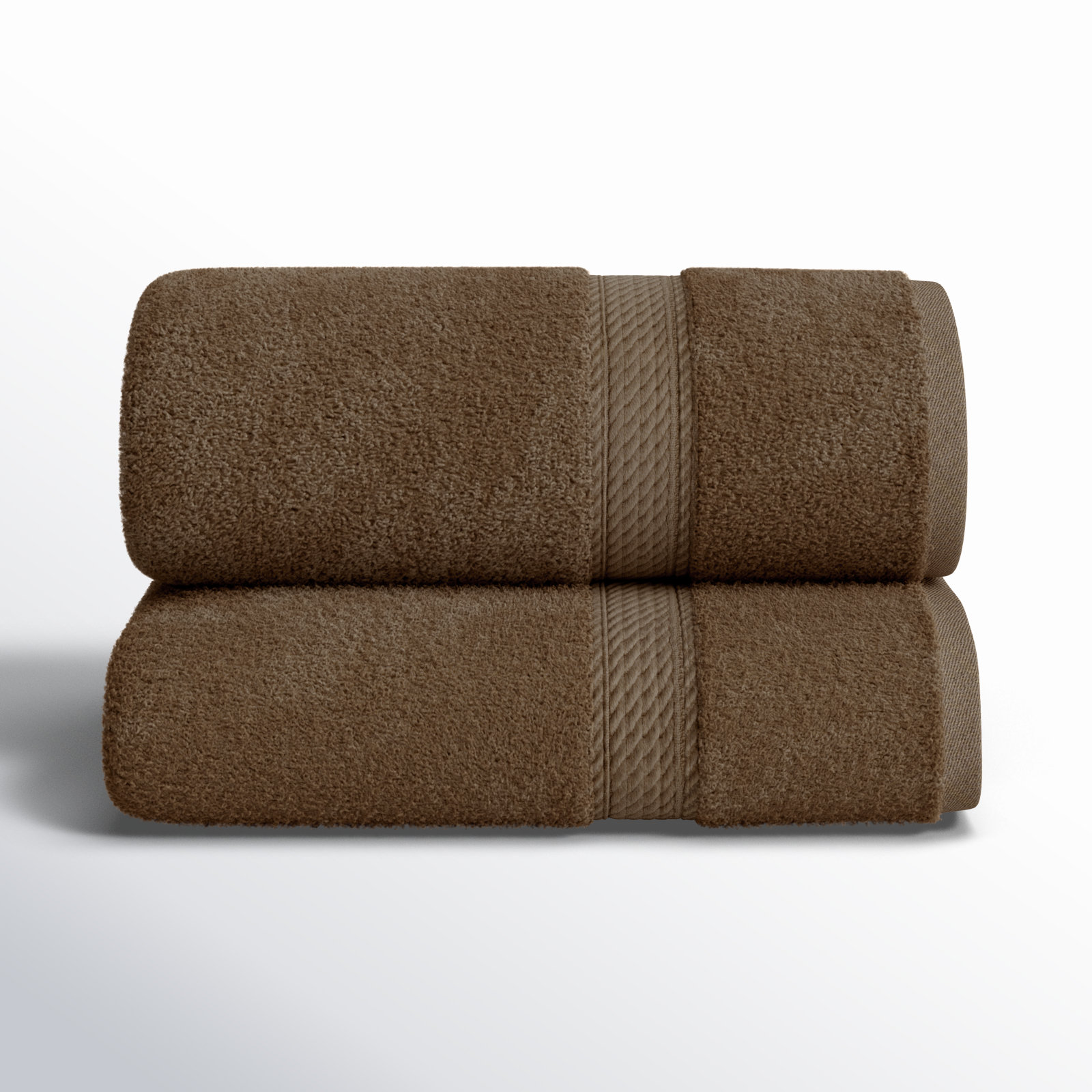 Renata 2-Piece Egyptian Cotton Bath Sheet Set, Chocolate