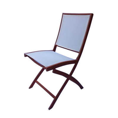 Hybrid 77 Folding Patio Dining Chair by Les Jardins