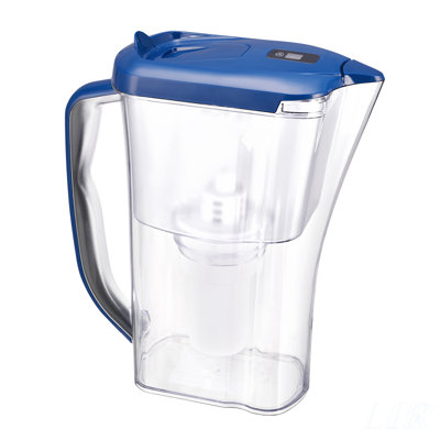 9-Cup 5-Stage Water Filter Pitcher, Removes Impurities, Retains Essential Minerals, Compact Design for Fridge