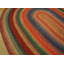 RugsOnNet Rainbow Color Antique American Folk Art Braided Oval Area Rug Carpet