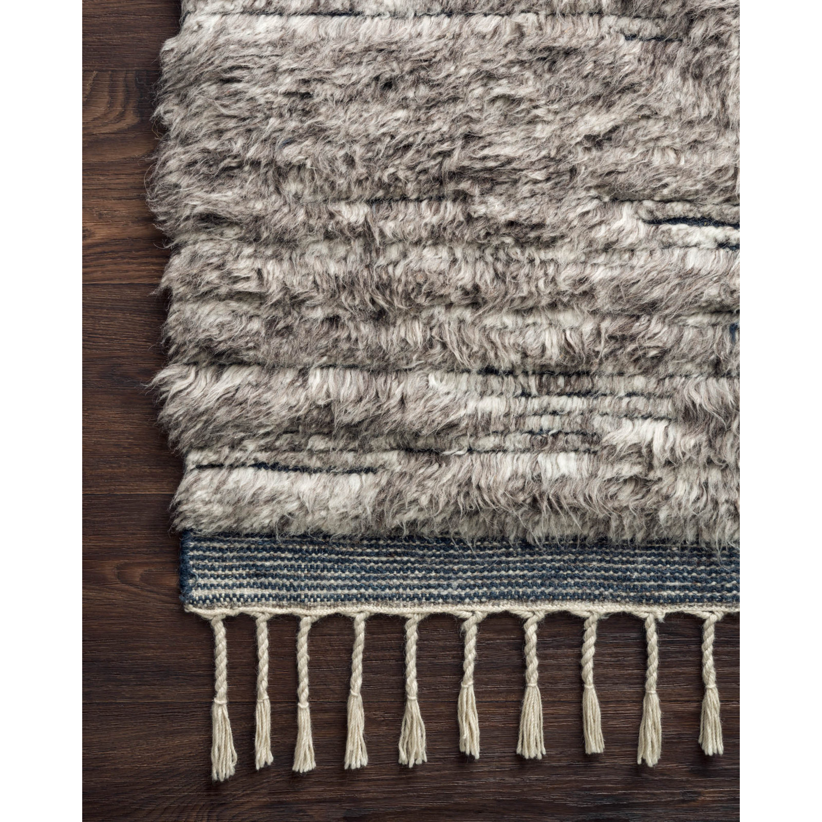 Benjamin Gray Hand-Knotted Wool Rug, Rectangle 8'6" x 11'6"