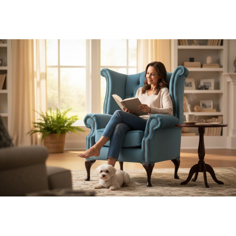 Upholstered Wingback Chair