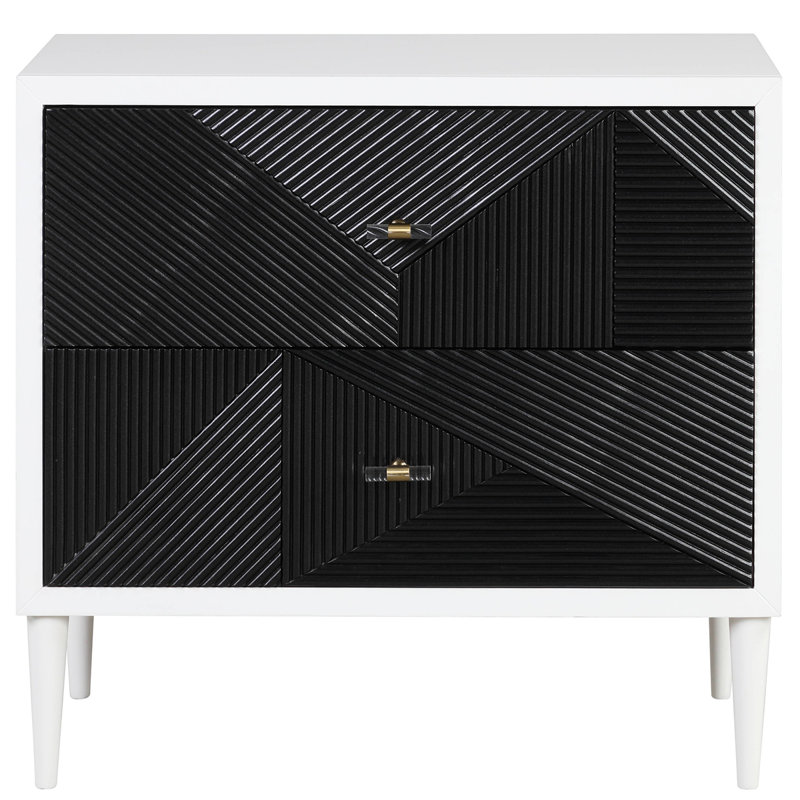 Accent Nightstand With 2 Drawers