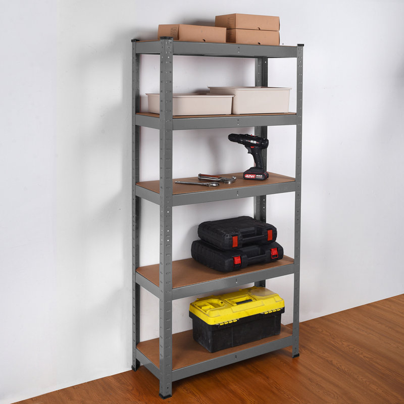 70 cm W Adjustable Height Shelving Unit, Grey