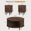 Ensemble de table de salon 3 pièces, avec rangement dissimulé: couvercle rabattable et portes coulissantes-194999046-194999044