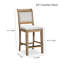 Tabouret de comptoir avec finition patinée et siège en cuir-1369479133-1369479106