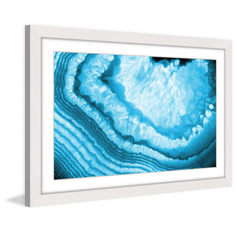 « snow stries », reproduction d’art encadrée, H 16 po x l 24 po x P 1,5 po, Cadre blanc